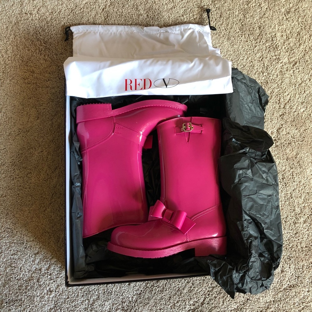 “RED Valentino” Pink Rain boots